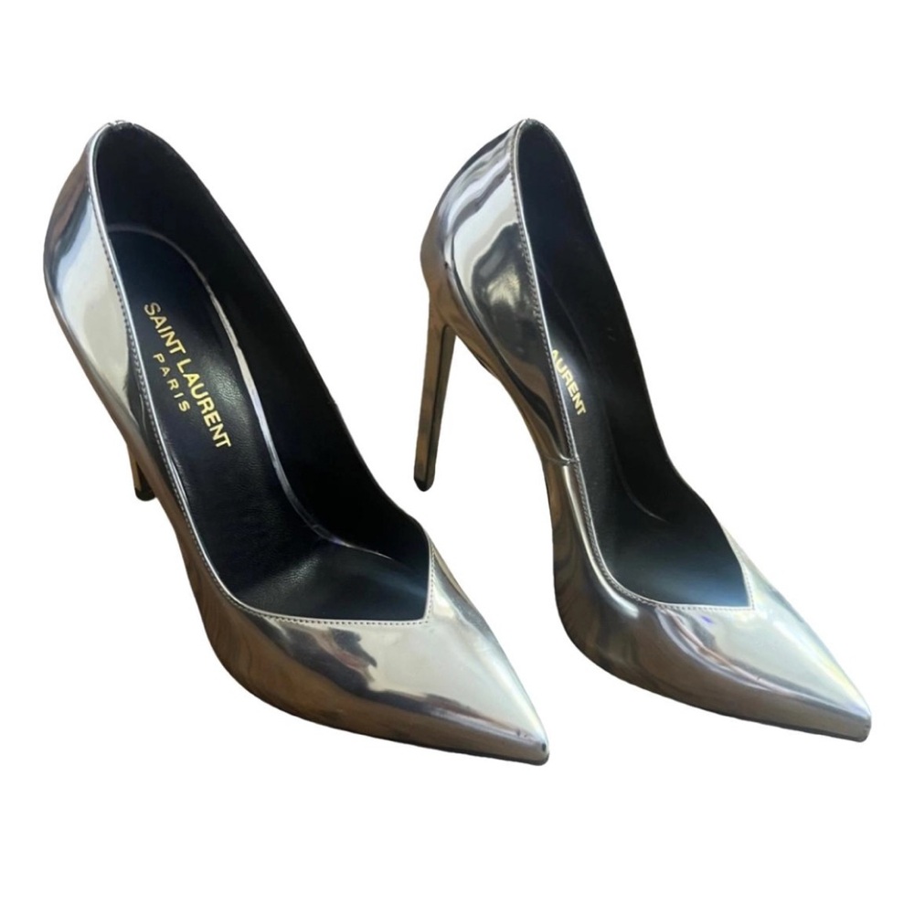 Saint Laurent Silver Heels